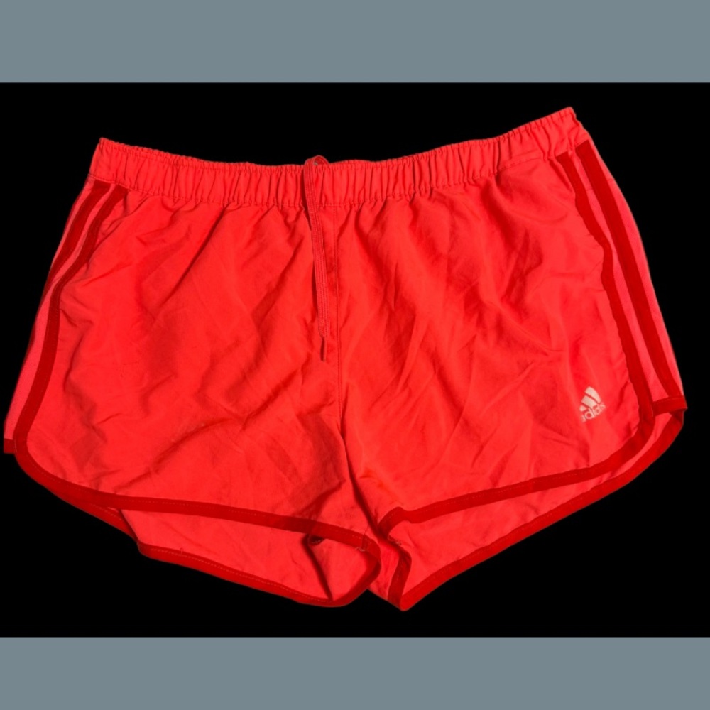 adidas Women's Red Athletic Running Shorts